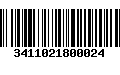 Código de Barras 3411021800024