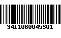 Código de Barras 3411060045301