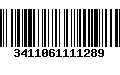 Código de Barras 3411061111289