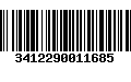 Código de Barras 3412290011685