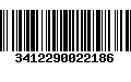 Código de Barras 3412290022186