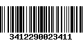 Código de Barras 3412290023411