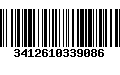 Código de Barras 3412610339086