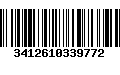 Código de Barras 3412610339772