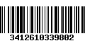 Código de Barras 3412610339802