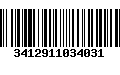 Código de Barras 3412911034031