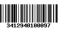 Código de Barras 3412940100097