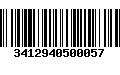 Código de Barras 3412940500057