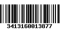 Código de Barras 3413160013877