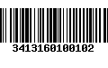 Código de Barras 3413160100102