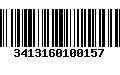 Código de Barras 3413160100157