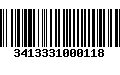 Código de Barras 3413331000118