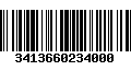 Código de Barras 3413660234000