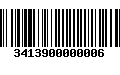 Código de Barras 3413900000006