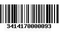 Código de Barras 3414170000093