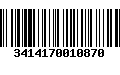 Código de Barras 3414170010870