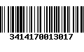 Código de Barras 3414170013017