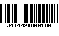 Código de Barras 3414420009180