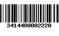 Código de Barras 3414480002220