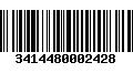 Código de Barras 3414480002428