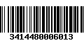 Código de Barras 3414480006013