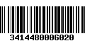 Código de Barras 3414480006020