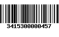 Código de Barras 3415300000457