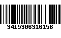 Código de Barras 3415306316156