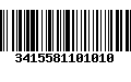 Código de Barras 3415581101010