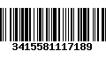 Código de Barras 3415581117189