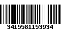 Código de Barras 3415581153934