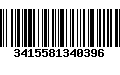 Código de Barras 3415581340396