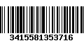 Código de Barras 3415581353716