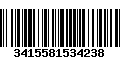 Código de Barras 3415581534238