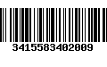 Código de Barras 3415583402009