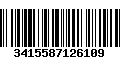 Código de Barras 3415587126109