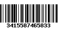 Código de Barras 3415587465833