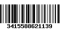 Código de Barras 3415588621139