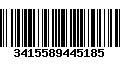 Código de Barras 3415589445185