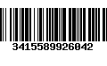 Código de Barras 3415589926042