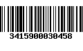 Código de Barras 3415900030458