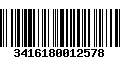 Código de Barras 3416180012578