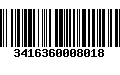 Código de Barras 3416360008018