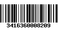 Código de Barras 3416360008209