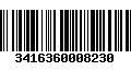 Código de Barras 3416360008230