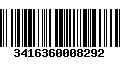 Código de Barras 3416360008292