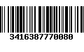 Código de Barras 3416387770080