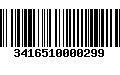 Código de Barras 3416510000299