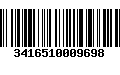 Código de Barras 3416510009698