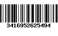 Código de Barras 3416952625494